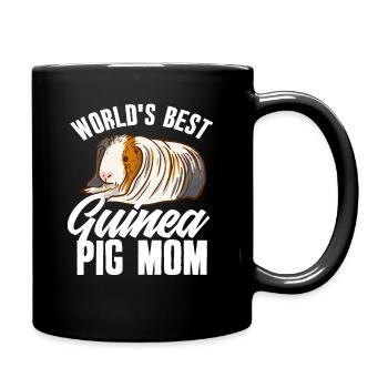 Meerschweinchen Beste Mama - Tasse einfarbig - Schwarz - Rechts