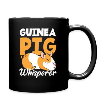 Meerschweinchen Flüsterer - Tasse einfarbig - Schwarz - Rechts