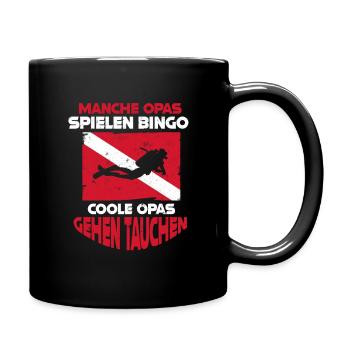 Leaf Peeping Squad Autumn Leaf Peeper - Tasse einfarbig - Schwarz - Rechts