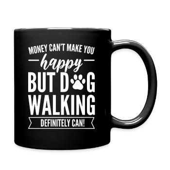 Hundeliebhaber Hundesitter - Tasse einfarbig - Schwarz - Rechts