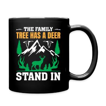 Der Stammbaum Hat Einen Hirschstand In - Tasse einfarbig - Schwarz - Rechts