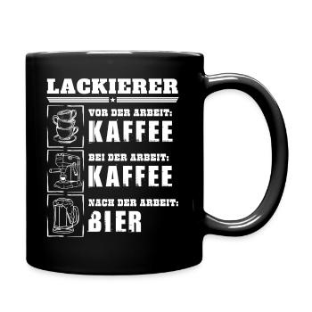 Mon quotidien de peintre - Mug uni - noir - Droite