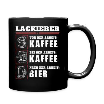 Mon quotidien de peintre - Mug uni - noir - Droite
