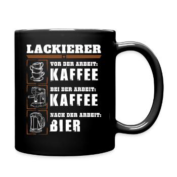 Mon quotidien de peintre - Mug uni - noir - Droite