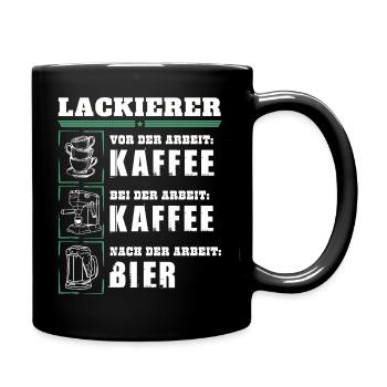Mon quotidien de peintre - Mug uni - noir - Droite