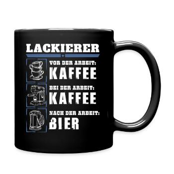 Mon quotidien de peintre - Mug uni - noir - Droite