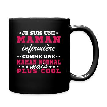 Ich bin eine Krankenschwester - Tasse einfarbig - Schwarz - Rechts