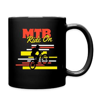 Mtb Ride On - Tasse einfarbig - Schwarz - Rechts