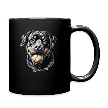 Rottweiler T Propriétaire de chien Vêtements de - Mug uni - noir - Droite