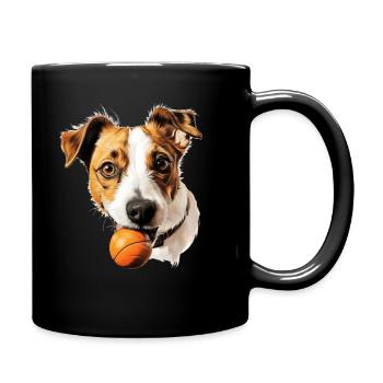 Cute Jack Russell dog T for dog owners Jack - Full Colour Mug - black - Right