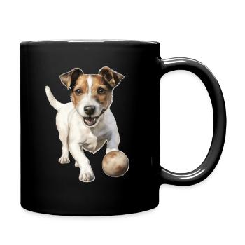 Jack Russell Propriétaire de chien T Vêtements de - Mug uni - noir - Droite