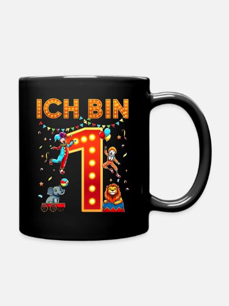 J’ai 1 premier anniversaire de cirque un an - Mug uni - noir