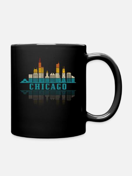 Chicago Illinois Souvenir Geschenk - Tasse einfarbig - Schwarz