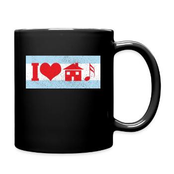 Chicago Illinois Souvenir Gift - Full Colour Mug - black - Right