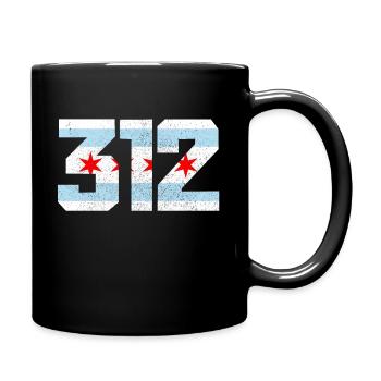 Chicago Illinois Souvenir Gift - Full Colour Mug - black - Right