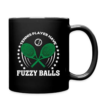 Tennis Player Have Fuzzy Balls - Full Colour Mug - black - Right