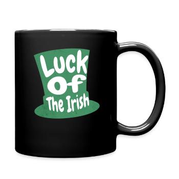 Irish Luck Embrace Celtic Charm & Tradition - Tasse einfarbig - Schwarz - Rechts