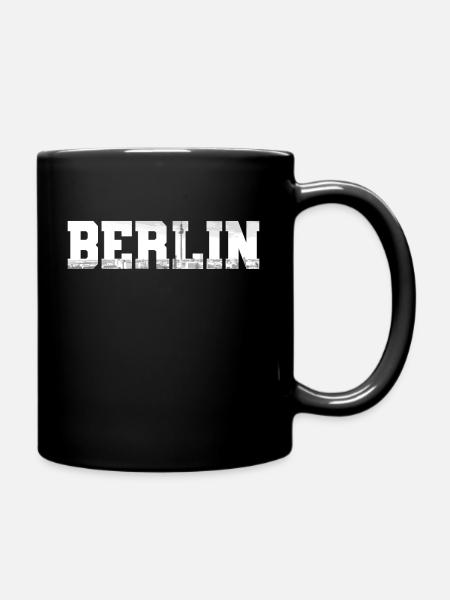 Berlin Skyline Deutschland - Tasse einfarbig - Schwarz