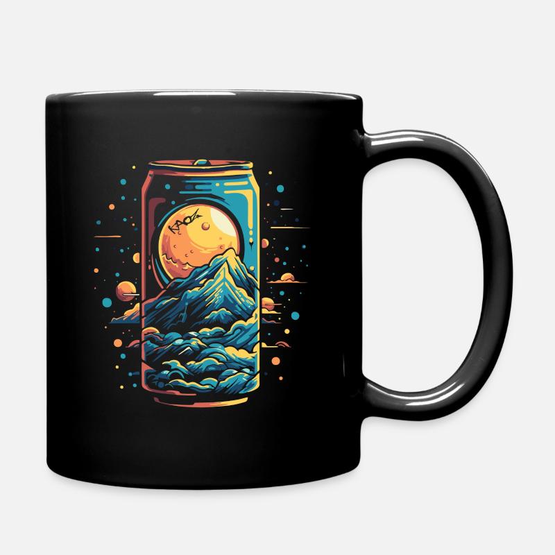 Weltraum-Universum Getränkedose - Tasse einfarbig - Schwarz