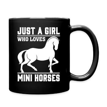 Juste une fille qui aime les chevaux - Mug uni - noir - Droite