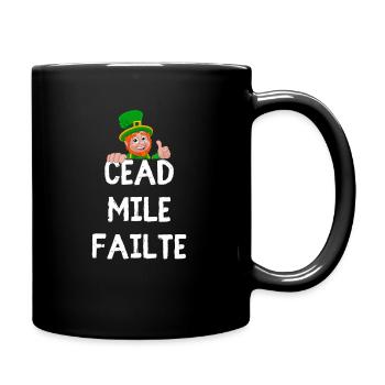 « Céad Míle Fáilte : Leprechaun Pride & Luck Tee » - Mug uni - noir - Droite