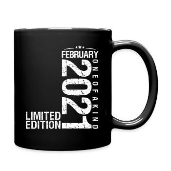 Février 2021 Février anniversaire February 2021 - Mug uni - noir - Droite