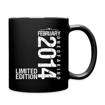Février 2014 Février anniversaire February 2014 - Mug uni - noir - Droite