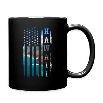 Hawaii Aloha Hawaiian Souvenir - Full Colour Mug - black - Right
