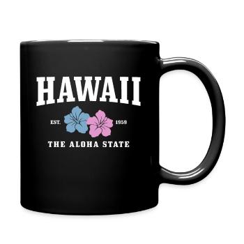 Hawaï Aloha Souvenir hawaïen - Mug uni - noir - Droite