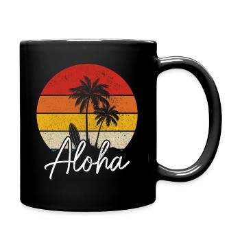 Hawaï Aloha Souvenir hawaïen - Mug uni - noir - Droite