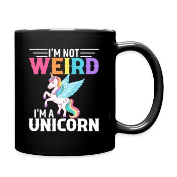 I'm Not Weird I'm A Unicorn - Full Colour Mug - black - Right