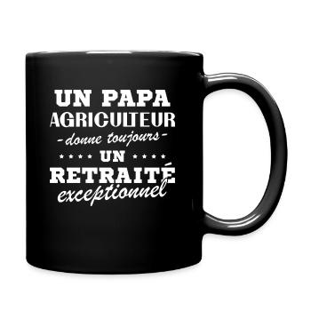 A Farmer Dad Gives an Exceptional Retiree - Full Colour Mug - black - Right