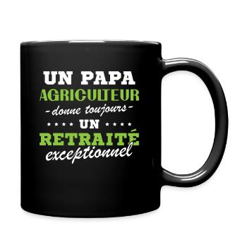 A Farmer Dad Gives an Exceptional Retiree - Full Colour Mug - black - Right