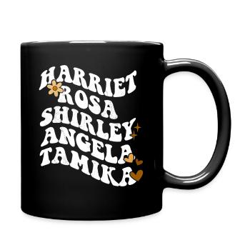 Rétro Groovy Pride Harriet Rosa Shirley Angela - Mug uni - noir - Droite