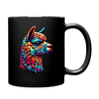Alpaca im - Full Colour Mug - black - Right
