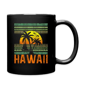 Hawaï Aloha Souvenir hawaïen - Mug uni - noir - Droite