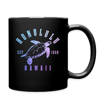 Souvenir d’Aloha à Honolulu Hawaï - Mug uni - noir - Droite
