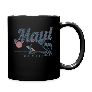Maui Hawaii Aloha Souvenir hawaïen - Mug uni - noir - Droite