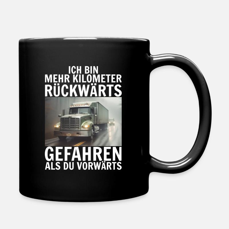 Lkw Fahrer - Tasse einfarbig - Schwarz