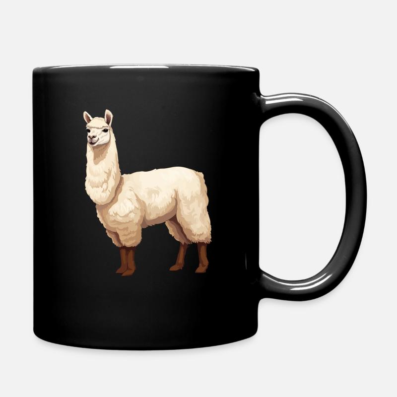 Alpaka - Tasse einfarbig - Schwarz