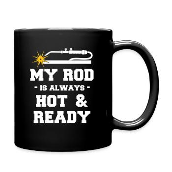 Ma canne est toujours chaude et prête à être plus drôle - Mug uni - noir - Droite