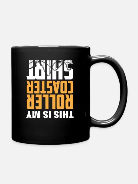 Achterbahn - Tasse einfarbig - Schwarz