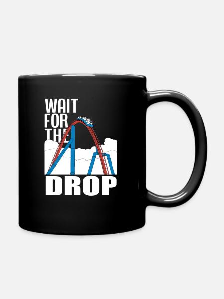 Lusitges Achterbahn Geschenk - Tasse einfarbig - Schwarz