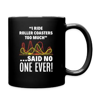 Ventilateur de montagnes russes - Mug uni - noir - Droite