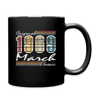 March 1969| March 1969 Anniversary 1969 - Full Colour Mug - black - Right