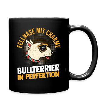Chien Bull Terrier - Mug uni - noir - Droite