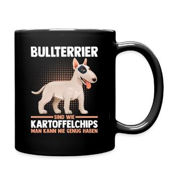 Chien Bull Terrier - Mug uni - noir - Droite