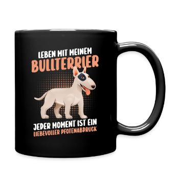 Chien Bull Terrier - Mug uni - noir - Droite