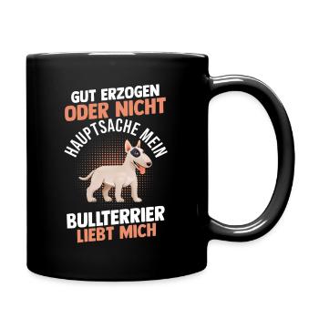 Chien Bull Terrier - Mug uni - noir - Droite