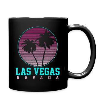 Las Vegas Nevada Souvenir Geschenk - Tasse einfarbig - Schwarz - Rechts